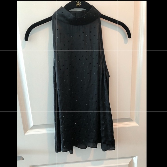 Generation Love Silk Crystal High Neck Blouse - Picture 2 of 16